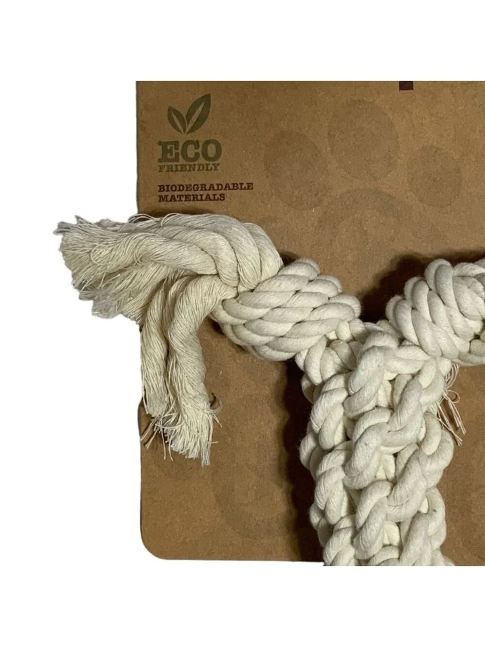 Natural Pet Rope Dog Toy Heavy Duty Fetch Tug Bone Made with Natural Materials